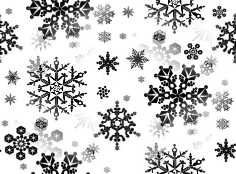 Black Snowflakes Seamless Background Repeating Fill