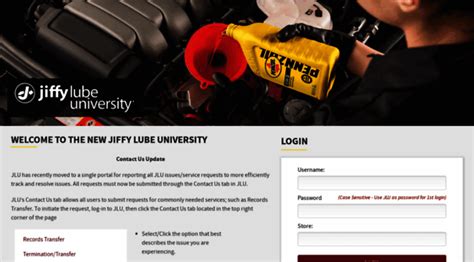 jiffylubeuniversity.com - Logon - Jiffy Lube University - Jiffy Lube University