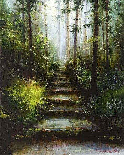 Pin by IVAN FAN on Impressionist | Landscape paintings, Landscape art, Tree art