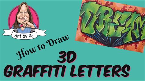 How to Draw 3D Graffiti Letters - YouTube