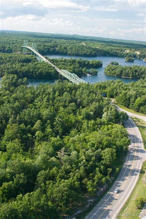 Bridge over the St. Lawrence River near 1000 Islands Photograph by Adam Romanowicz