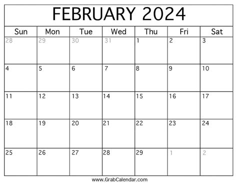 Blank 2024 Calendar February Pdf - July Calendar 2024