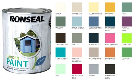 Ronseal Garden Paint Colour Chart | Fasci Garden