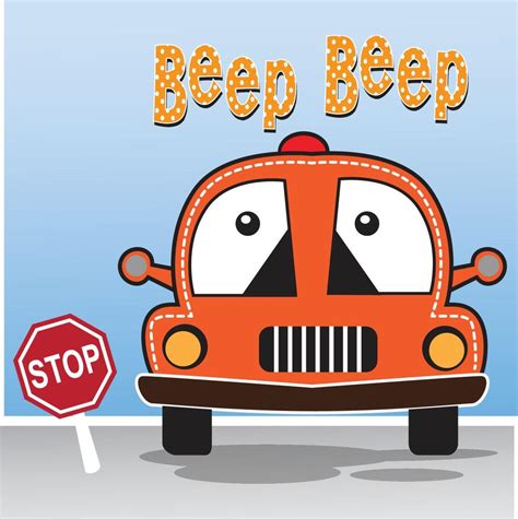 Car Baby Beep Cartoon 20811091 Vector Art at Vecteezy