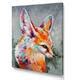Designart "Pastel Paint Drawing Of Fox Portrait" Modern Canvas Art Print - Bed Bath & Beyond ...