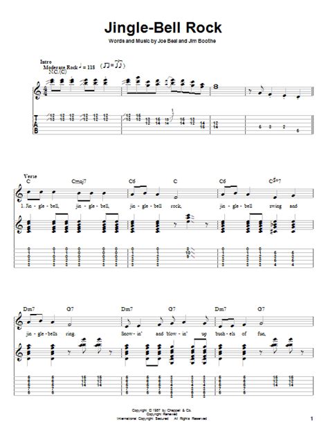 Jingle-Bell Rock by Bobby Helms - Guitar Tab Play-Along - Guitar Instructor