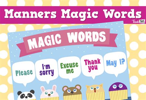 Manners - Magic Words :: Teacher Resources and Classroom Games :: Teach ...