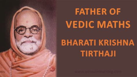 Who is the Father of Vedic Maths | Bharti Krishna Tiratha- Winaum Learning