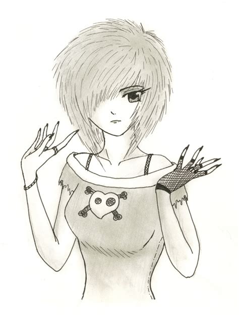 Easy Emo Drawing at GetDrawings | Free download