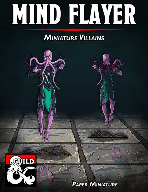 Mind Flayer - Paper Miniature - Dungeon Masters Guild | Dungeon Masters ...