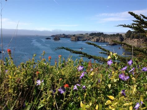 A view of the California Coastal National Monument from Greenwood State Park in Mendocino County ...