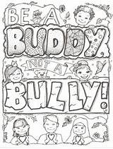 Be A Buddy Not Bully Coloring Sheet By Ms Gartrells Art Studio sketch template