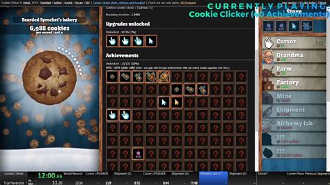 Cookie Clicker SPEEDRUN [40 Achievements] - WORLD RECORD 5TH (FAST ...