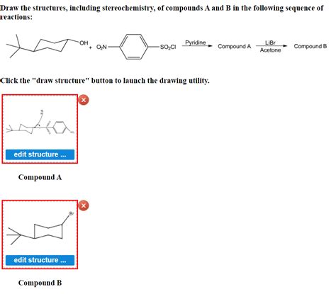 Solved Draw the structures, including stereochemistry, | Chegg.com