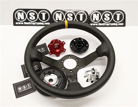 Carbon Fiber Leather Steering Wheel Package