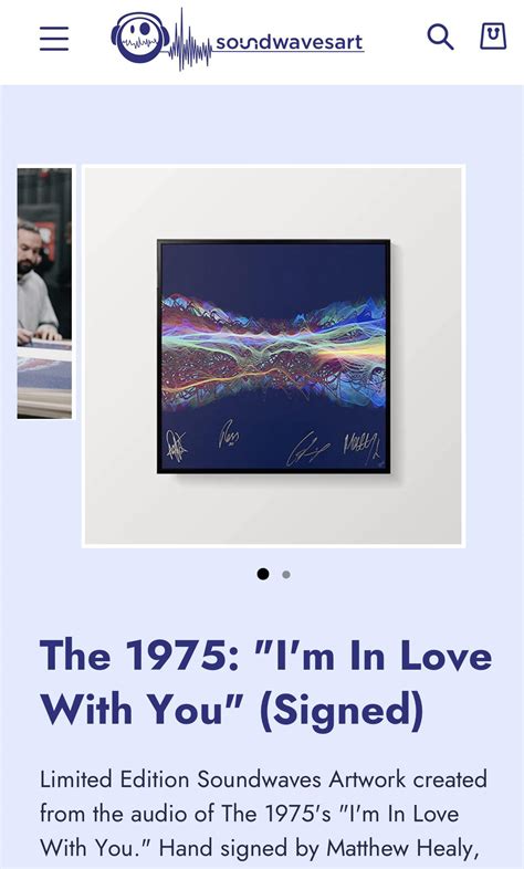 signed art poster by sound wave art : r/the1975