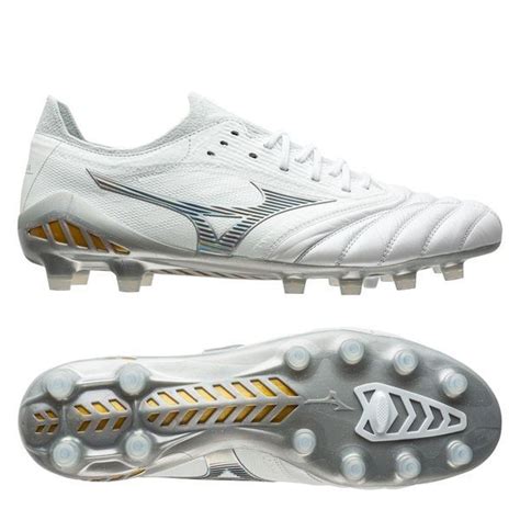 Mizuno Morelia Neo III Beta Made in Japan FG/AG Shining - Weiß/Grau | www.unisportstore.at