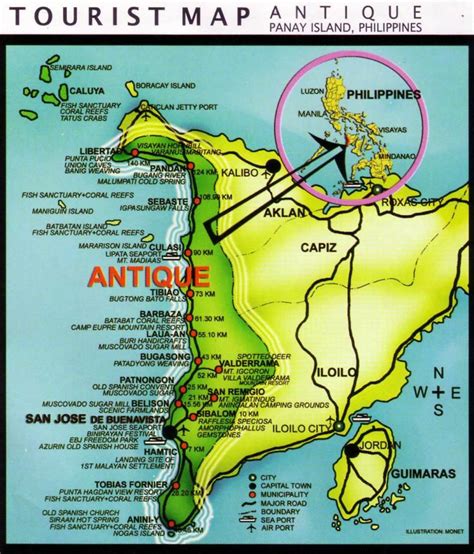 Antique Province Tourist Map, Philippines | My Philippine Life