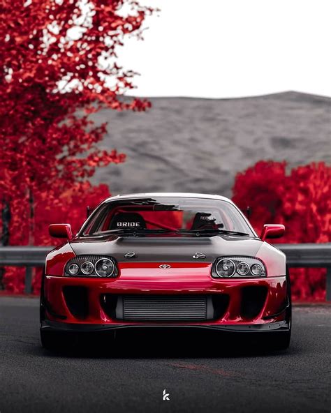 3 Red Supra, toyota supra mk4 phone HD phone wallpaper | Pxfuel