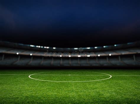 Empty Stadium with Soccer Field Stock Image - Image of soccer, empty: 79027727