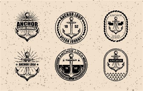 Anchor Vintage Logo Template 16456261 Vector Art at Vecteezy