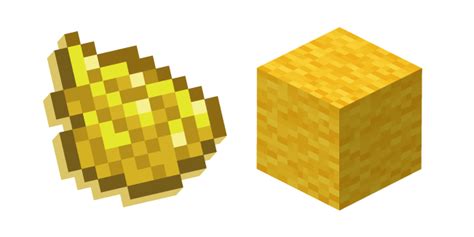 Minecraft Yellow Dye and Wool cursor – Custom Cursor