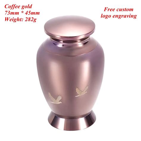 Blank/ Free Engraving 73*45mm Assorted Color Top Polishing 316L Stainless Steel Cremation Urns ...