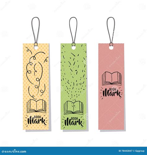 Bookmark label tag design stock vector. Illustration of poster - 78442847