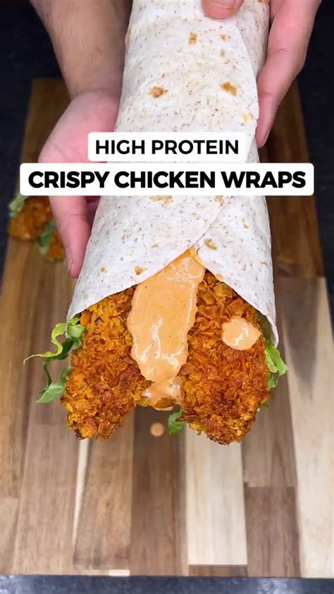 HIGH PROTEIN CRISPY CHICKEN WRAPS - iFunny