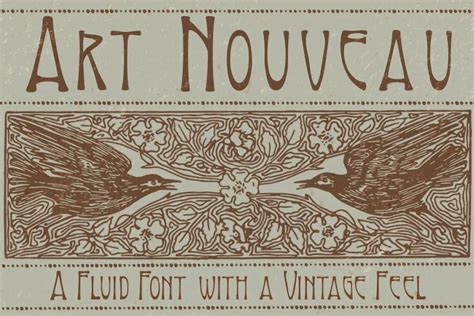 24 Best Art Nouveau Fonts | Design Inspiration