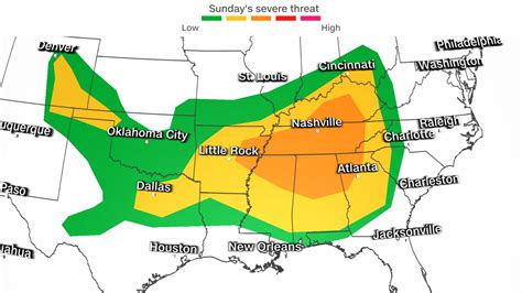 Severe storms threaten several states across the country, prompting heavy rain, hail and tornado ...