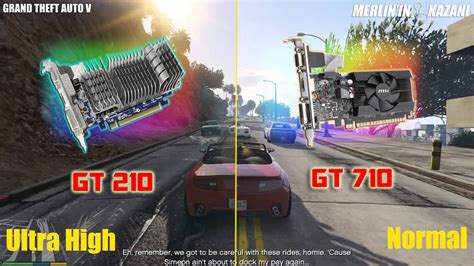 NVIDIA GT 210 vs gt 710 gta 5 gameplay test -BEST LOW BUDGET Graphics ...