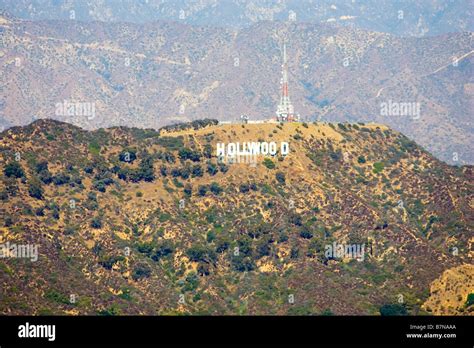 Hollywood Hills California and Hollywood sign Stock Photo - Alamy