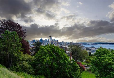 Seattle from Distance stock image. Image of facade, structure - 102895187