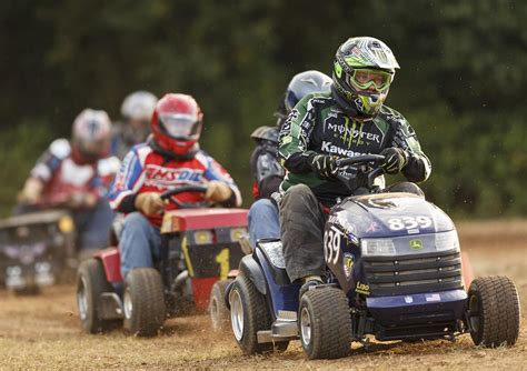 Lawnmower racing at the Fredericksburg Agricultural Fair