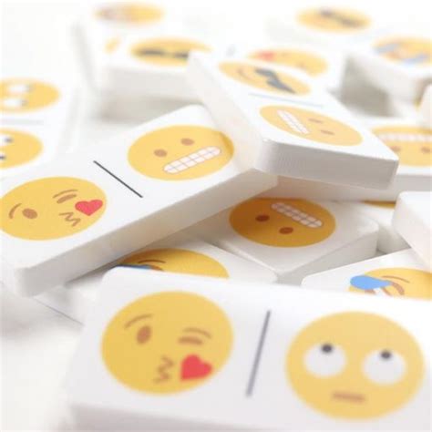 Emoji Style Acrylic Dominoes - Bobo & Bob