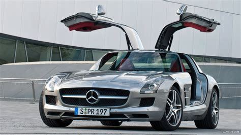 2010 Mercedes-Benz SLS AMG Gullwing - Doors Open - Front Left Quarter | Caricos