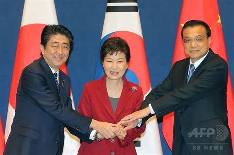 日中韓首脳会談、3年半ぶり 韓国 写真1枚 国際ニュース：AFPBB News