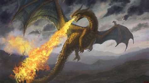 artwork, Fantasy art, Dragon, Fire Wallpapers HD / Desktop and Mobile ...