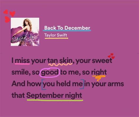 Back To December Taylor Swift lyrics and drawings 💌 | Taylor swift lyrics, Taylor lyrics, Pretty ...