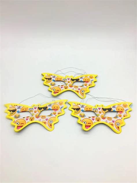 10pcs/lot Cute mask emoji theme Paper Eye Cover Boy's Masks children ...