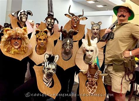 Taxidermy Animal Heads Group Costume | Cool halloween costumes, Group ...