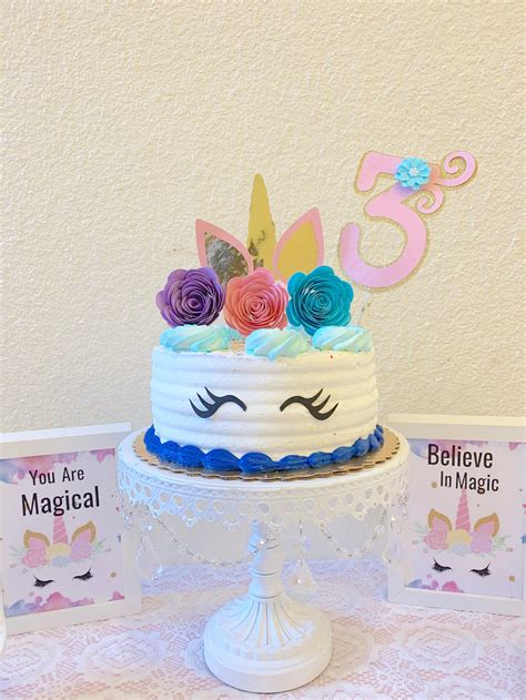 Unicorn Happy Birthday Banner Unicorn Party Decor Girls - Etsy