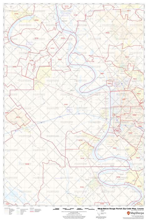 West Baton Rouge Parish Zip Code Map, Louisiana | West Baton Rouge Parish County Zip Codes