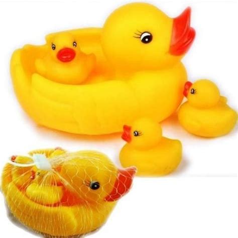 My Angel Rubber Duckies Bath Toys, Multi Color (Set of 4) - OMGTricks