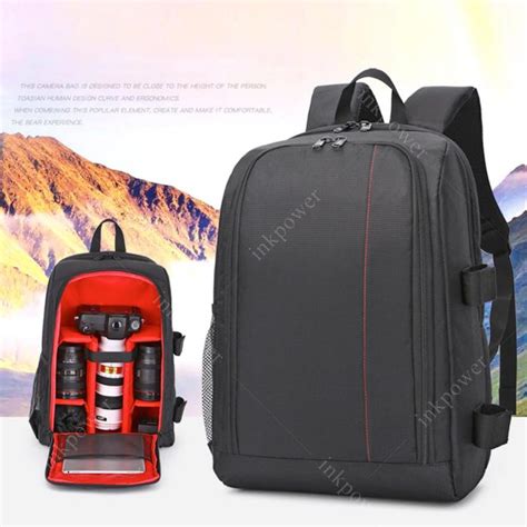 Waterproof Digital DSLR Camera Backpack Cover Laptop 15.6 inch Case ...