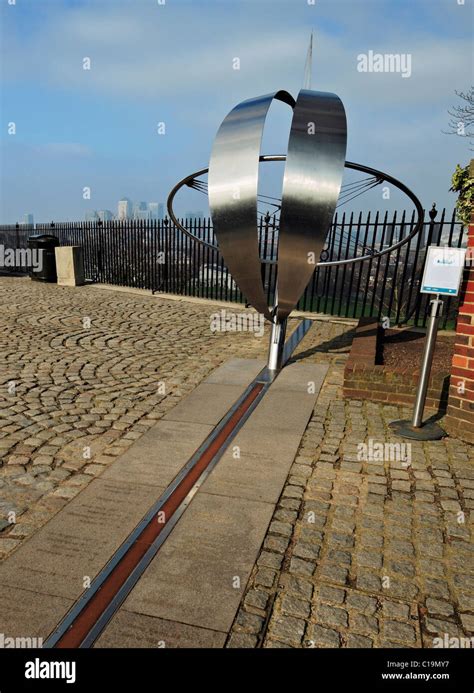 The Greenwich Meridian line Stock Photo - Alamy