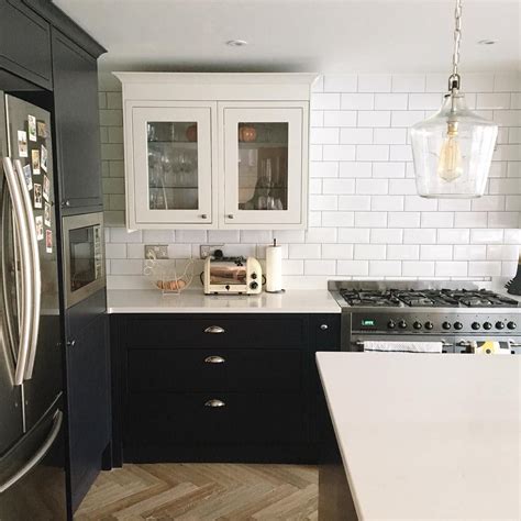 Jo proves that a midnight blue kitchen doesn't have to be intimidating - pair with paler upper ...