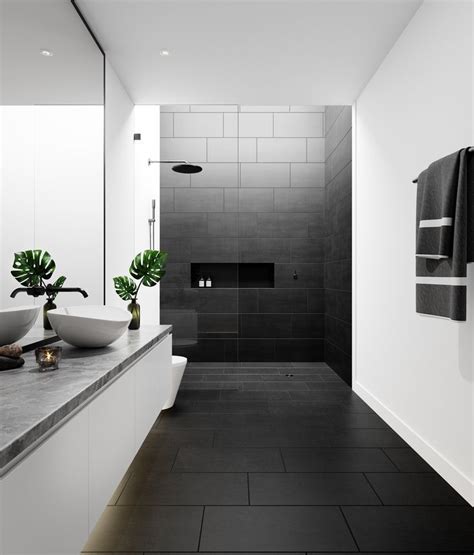 Lounge Black Matt Porcelain Wall & Floor Tile | Tile Mountain | Decoración de baño negro, Diseño ...