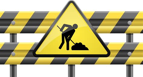 Under construction zone clipart design illustration 9304902 PNG